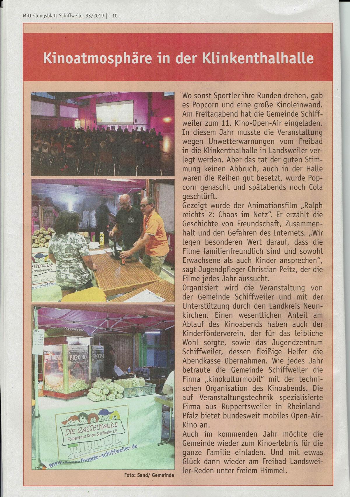 K1600 Kino 2019 Bericht